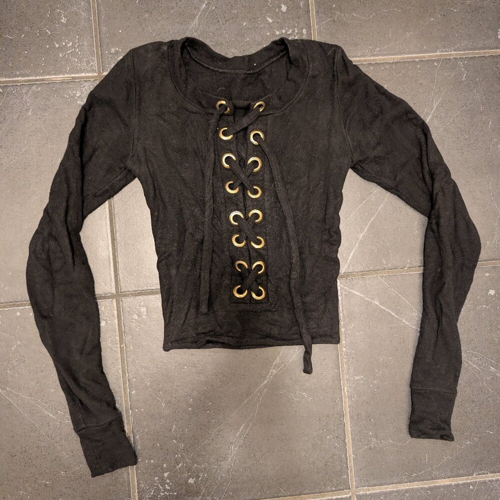 Are You Am I Zippora Top Black M